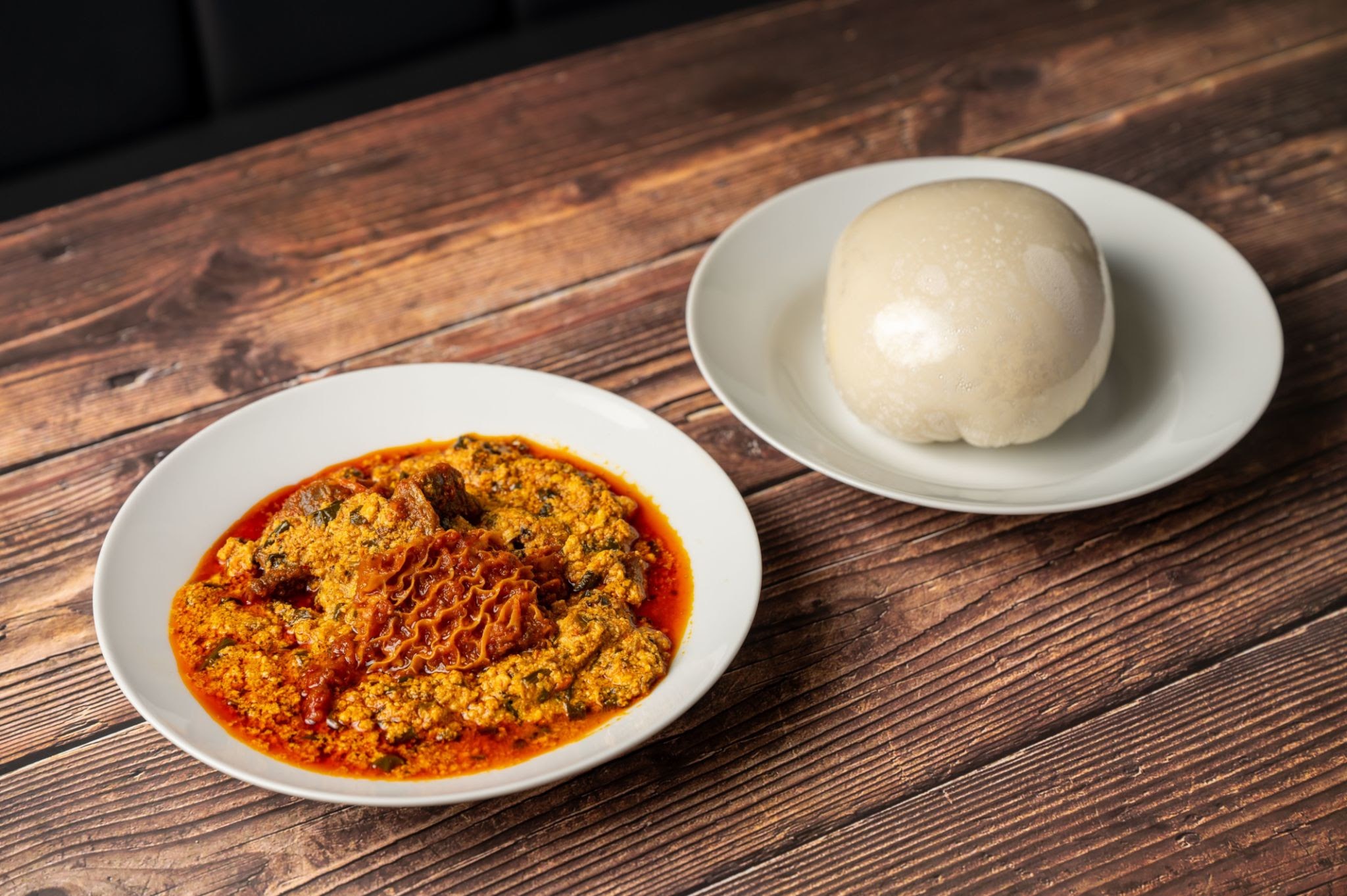 Pounded Yam and Egusi Soup
